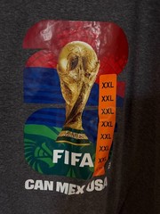 FIFA Official Licensed World Cup T Shirt XXL Dark Gray BRAND NEW WITH TAGS!!!!!