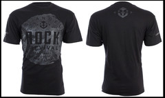 ROCK REVIVAL JEANS Black FREEMAN Regular Fit Short Sleeve Graphic T-shirt NWT