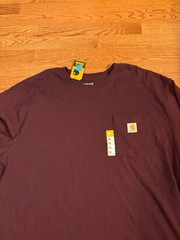 CARHARTT MENS 2XL LOOSE FIT HEAVYWEIGHT L/S NWT POCKET T-SHIRT