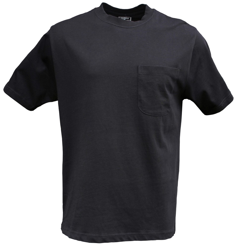 NWT 10XB 10X Big Black Pocket T-Shirt 100% Cotton Foxfire Tagless