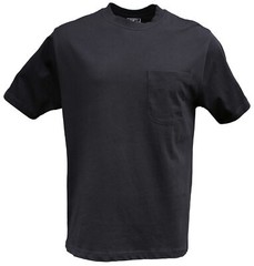 NWT 10XB 10X Big Black Pocket T-Shirt 100% Cotton Foxfire Tagless