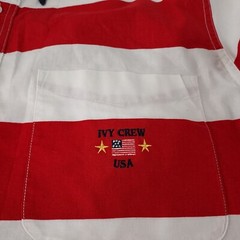 Ivy Crew Med Short Sleeve Men Dress Shirt 100% Cotton American Flag 4th July