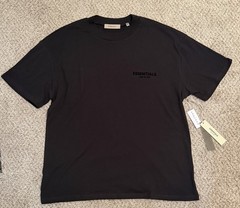 Essentials Fear of God Men’s Black Logo Crew Neck Short Sleeve T-Shirt XL
