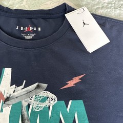Nike Air Jordan Large Blue T-Shirt Jamming Frequency HJ2929-410 NWT
