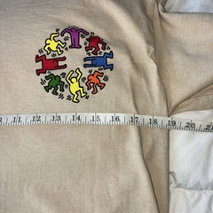 Keith Haring Casual Double Sided Graphic Long Sleeve Shirt – Mens Medium M