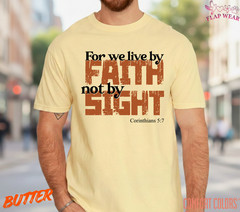 Unisex For We Live By Faith T-Shirt, Men T shirt,Women T shirt Gift ReligionTop