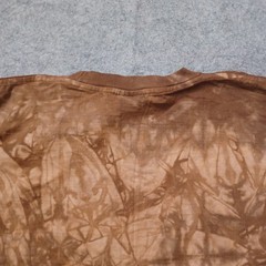 Vtg Back To Earth Nature Wear T Shirt Mens Large Brown Tie Dye Horses USA NWT