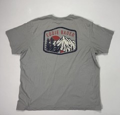 Eddie Bauer Mens Size 2XL T-Shirt Mountain Forest Logo Hiking Outdoor Grey