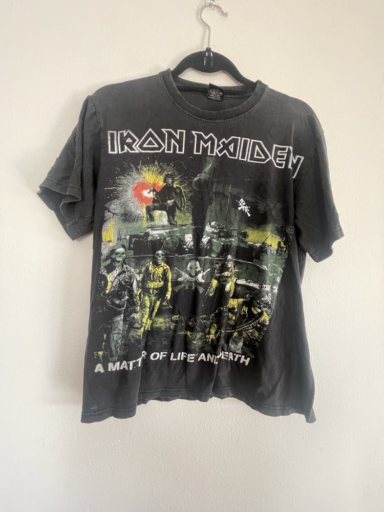 Iron Maiden 100% Cotton Size Medium Made In Bangladesh Super Soft T-Shirt washed