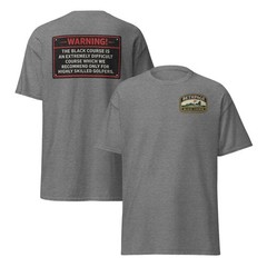 Bethpage Black Course Shirt Warning Golf Tee Front Back Print Gift Golfer