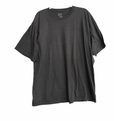 BCG Mens Gray Polycotton T Shirt Solid Blank Casual Pullover Short Sleeve 2XL