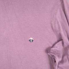 Brooks Brothers Mens Supima Cotton Mock Neck Performance Knit Shirt Purple M