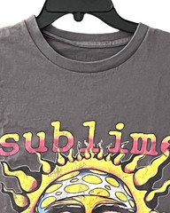 Sublime Men’s T Shirt t2XL Long Beach Sun Graphic Band Tee Grey Short Sleeve