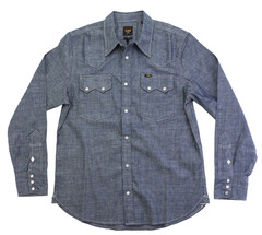 Lee 101 ’50s Western Shirt Men’s Size XXL Kaihara Japanese Selvedge Denim 7 oz.