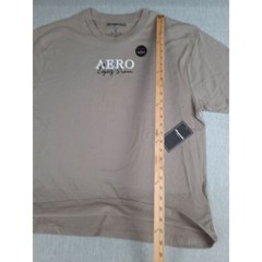 Aeropostale Men XL Oversized Fit Embroidery Art Logo T-Shirt Short Sleeve Cotton