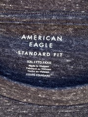 NWT American Eagle Men’s XXL T-Shirt Super Soft Standard Fit Dark Blue, Gray