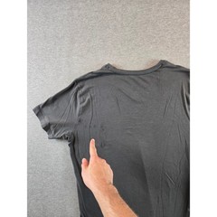 Mack Weldon Shirt Mens Medium Gray V-Neck Anti Odor Supima Workout Gym Casual