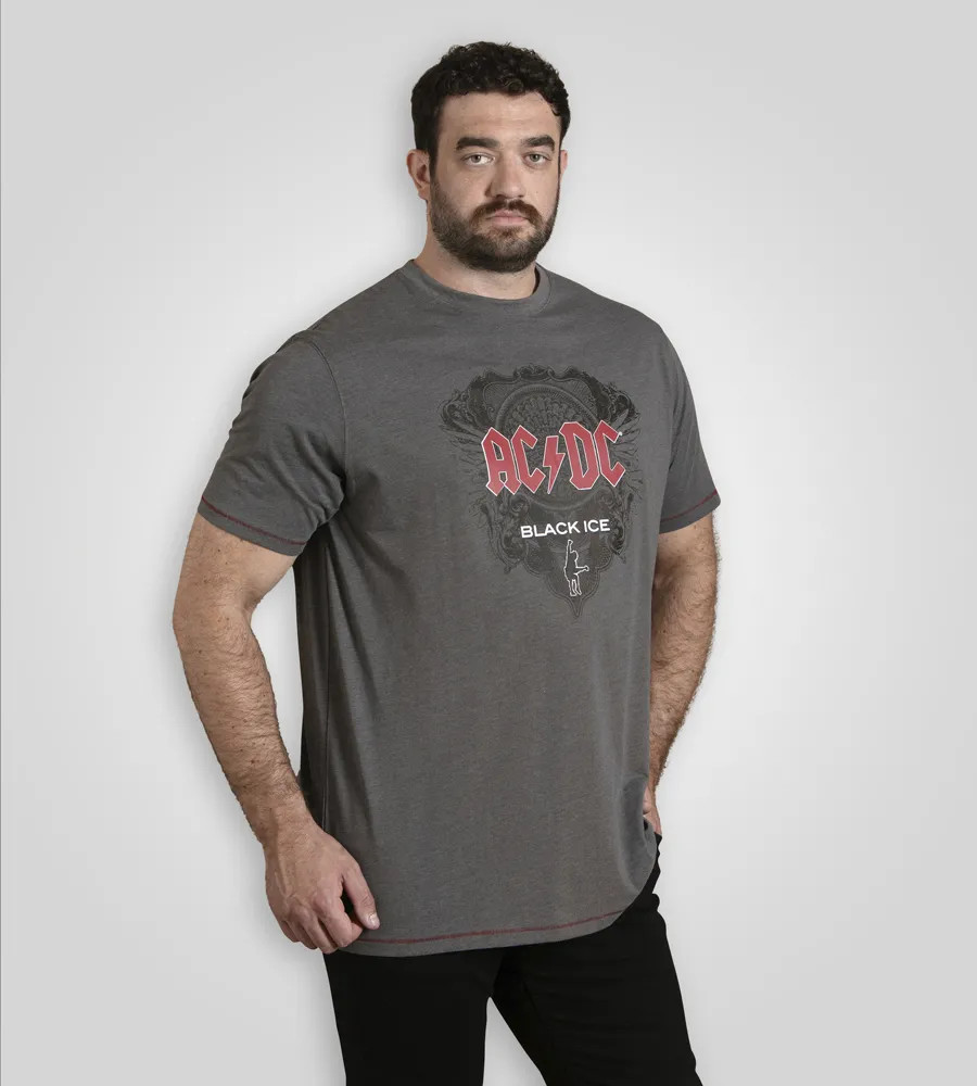 D555 Duke Big Mens AC/DC Printed T-Shirt Licensed 2XL -7XL 8XL 9XL 10XL (601810)