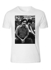 Pablo Escobar with his cousin Plata o Plomo Columbian Drug T-shirt Narcos S-5XL