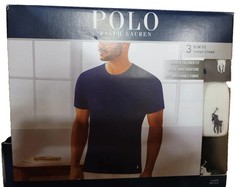 Polo Ralph Lauren Men’s Slim Fit W/ Wicking 3-Pack Crew Cotton Undershirts XL