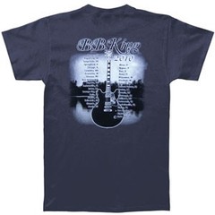 Men’s B.B. King One Kind 2010 Tour T-shirt Medium Blue