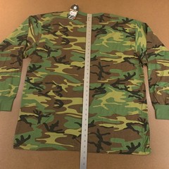 Rothco Mens Size 3XL Green Woodland Camouflage Long Sleeve Crew Neck T-Shirt NWT