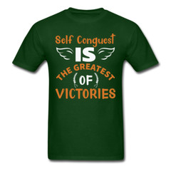 Self Conguest shirt Inspirational Quote Tshirt motivational T-Shirt