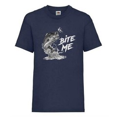 Fishing Bite Me Fish Trout Humour Novelty T Shirt Various Colours And Sizes