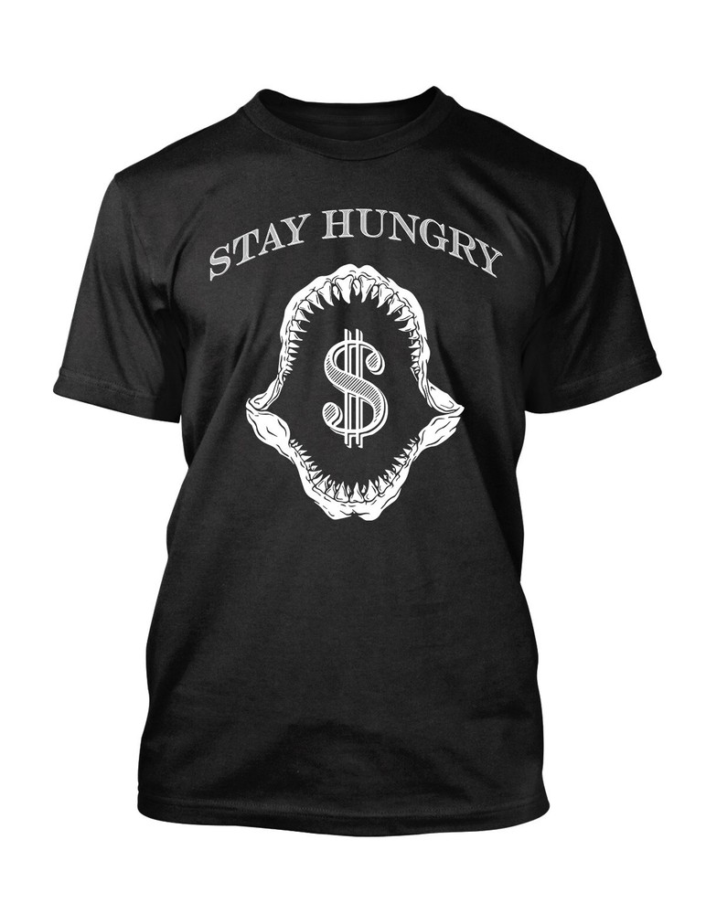 Mens Stay Hungry Money Grind 6x Tee Shirt Big Tall Streetwear Hip Hop Fashion T