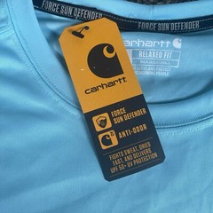Carhartt Force Relaxed Fit Sun Defender Men’s size Medium – Blue