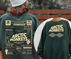 Arctic Monkeys 2 side shirt, Oversized Music Album Unisex Sweater