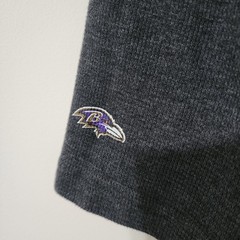 NFL Pro Line Baltimore Ravens Mens 3XL Waffle Long Sleeve Shirt Gray Logo