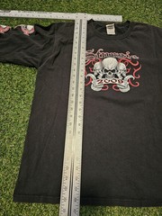 2009 Sturgis Black Hills Rally 69th Annual Black Red Skull Shirt L Large 2000s
