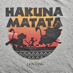 Delta Apparel Inc Men’s XL Hakuna Matata Gray T-Shirt