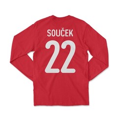 Czech Republic Pride Soucek 22 Two-Sided Jersey Style Long Sleeve T-Shirt