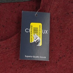 Cremieux Men’s Long-Sleeve Shirt Crew Neck XL Red Black Specks NWT