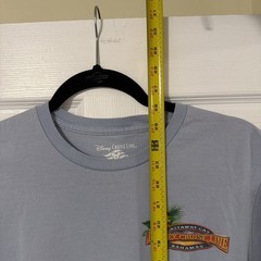 Disney Cruise Line Castaway Cay Mens T-Shirt Size M Blue Mickey Mouse Cruising