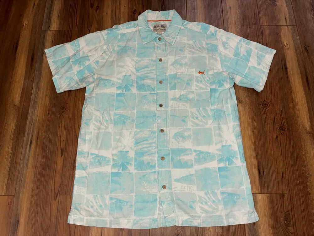 Salt Life Men’s Size Large Graphic T-Shirt Blue Short Sleeve Casual Tee FASTSHIP