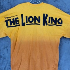 Disney The Lion King Broadway Spirit Jersey Yellow Orange Ombre Small Oversized