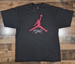 Vintage Nike Air Jordan Jumpman Shirt Mens Large Black Center Logo Y2K 2000s