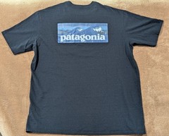 New Patagonia Responsibili-Tee Men’s L Regular Fit Black Pocket Logo Graphic Tee