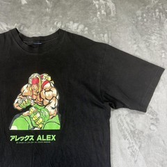 Vintage Capcom Street Fighter III Shirt Mens Large Black Alex Graphic *Early Rot