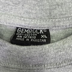 Gemrock Shirt Mens XL Gray New York Graphic Tee Crew Neck Cotton City Logo