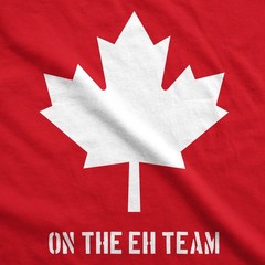 Mens On The Eh Team Canada T Shirt Funny Novelty Sarcasm Canadian Gift Cool