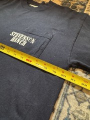 Stevenson Ranch T-Shirt Mens Medium Blue S/S “Not My First Rodeo” 1 Chest Pocket
