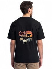 Personalized Text Photo Logo Custom T-Shirt Heat Transfer Print Unisex Gift Tee