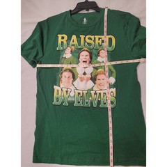 ELF Will Farrel “Raised by Elves” Christmas/Holiday T-Shirt Unisex Sz S