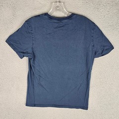 Mack Weldon T-Shirt Mens Medium Blue Pima Cotton Crew Neck Short Sleeve Logo