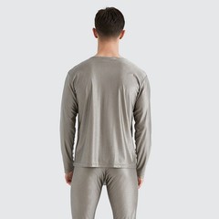 Men EMF EMI Shielding Long Sleeve Top 100% Silver Fiber Anti-Radiation Shirt