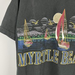 Vintage Myrtle Beach Single Stitch Graphic T-Shirt Size XL Fruit of the Loom